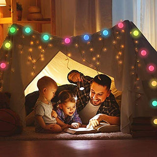Vanity Lights, RGB Colorful DIY Hollywood Style LED Makeup Mirror Lights with 14 Dimmable Light Bulbs，USB Cable (Mirror Not Include)