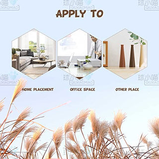 qiuxiaomiao Natural brown pampas grass,30 Pieces Dried Feather Trim, laguru, 19.7 in high Flowers, Artificial Reed stem Bundle for Flower Arrangement, Wedding Home Decor (brown)