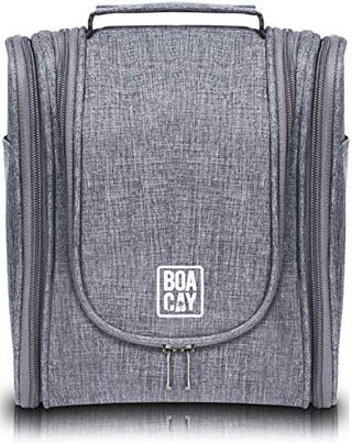 Premium Hanging Travel Toiletry Bag for Women and Men, Hygiene Bag, Bathroom and Shower Organizer Kit with Elastic Band Holders for Toiletries, Cosmetics, Makeup, Brushes