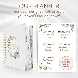 Wedding Planner Organizer | Engagement Diary Gift Book | Bride To Be Countdown Calendar