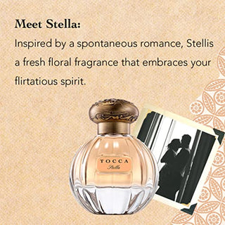 Tocca Women's Eau de Parfum, Stella - Fresh Floral, Blood Orange, Freesia, Spicy Lily - Hand-Finished Bottle 1.7oz (50 ml)