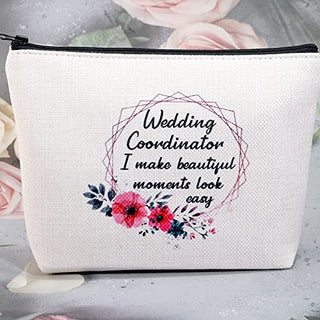 G2TUP Wedding Coordinator Gift Wedding Party Accessory Pouch I Make Beautiful Moments Thank You Planner (Wedding Coordinator Zip Bag)