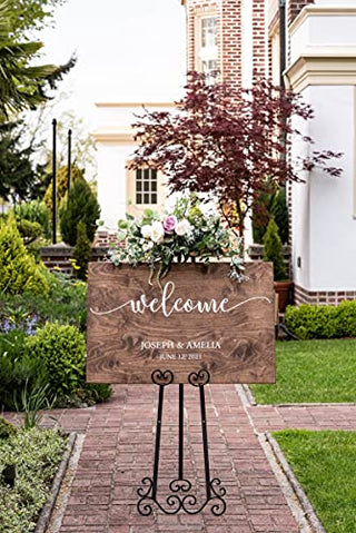 Personalized Wedding Welcome Sign - Wood Wedding Sign - Rustic Wedding Decor #PWS01