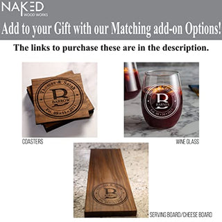 Perfect Gift for wife or husband! Anniversary Gifts or Wedding Gift for couple; Personalized Cutting Board - USA Handmade Cutting Board by Naked Wood Works