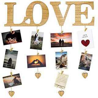 Love wall decor hanging photo display