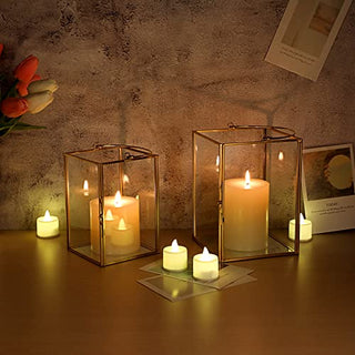 Hurricane Candle holders 2 gold