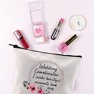 G2TUP Wedding Coordinator Gift Wedding Party Accessory Pouch I Make Beautiful Moments Thank You Planner (Wedding Coordinator Zip Bag)