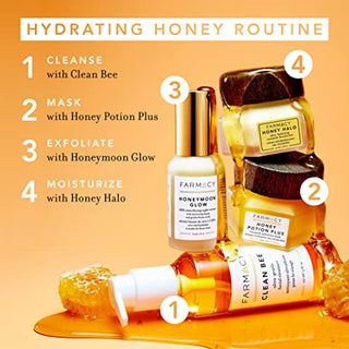 Farmacy Honeymoon Glow AHA Hydrating Night Serum w/Hyaluronic Acid for Fine Lines & Wrinkles (1 Fl. Oz.)