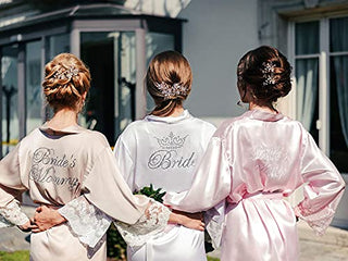 SWEETV Wedding Hair Clip&12Pcs Bridesmaid Hair Pins Set,Wedding Hair Accessories for Brides Bridesmaid