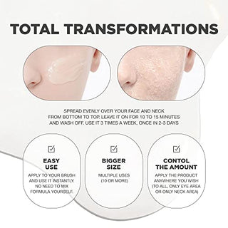 Skin Tightening All-In-One Wash Off Face Lifting Mask with Hyalpol Matrix Age-Defying Formula | Tube-Type, Long-Lasting Mask | Natural, Cruelty-free, Travel Friendly