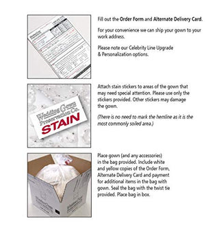 Wedding Gown Preservation Kit, Prepaid Dress Cleaning and Preserving