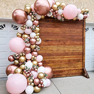 Beliueyes Rose Gold Balloon Garland Kit 148PCS, Pink White Balloon Arch for Bridal Wedding Birthday Baby Shower Anniversary Party Decor Background Decoration