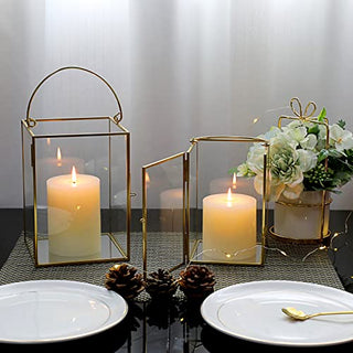 Hurricane Candle holders 2 gold