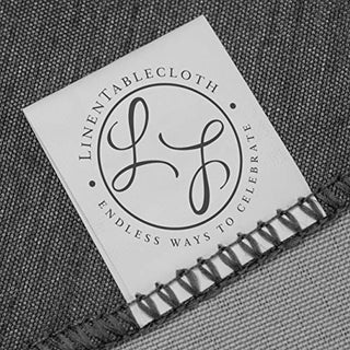 LinenTablecloth 60-Inch Square Satin Overlay Gold