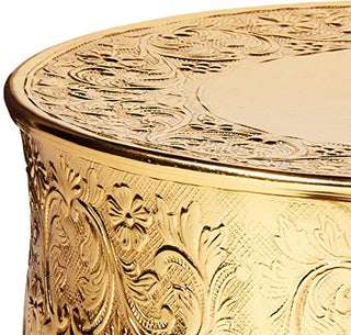 Elegance Round Ornate Wedding Cake Stand Serveware Accessories, 16", Gold