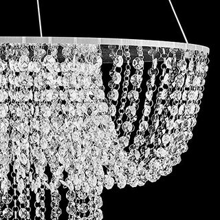 Hanging Crystal Cake Stand Romantic Acrylic Garland Suspended Cake Stand Chandelier Hanging Cake Rack Cake Swing Stand Dessert Display Stands for Tea Party Wedding and Birthday (Crystal)