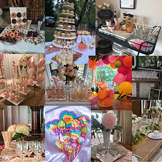 100 pink/gold straws