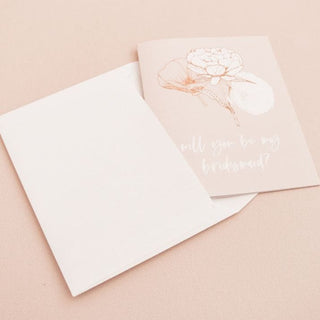 Floral Bridesmaid Proposal Card