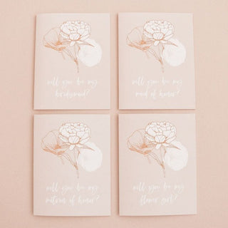 Floral Bridesmaid Proposal Card