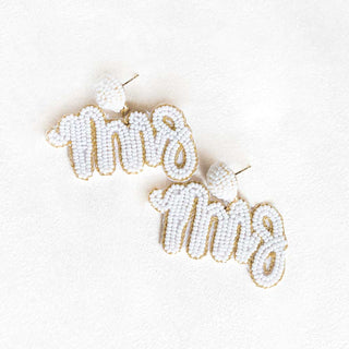 Beaded Mrs Earrings