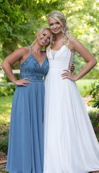Cameron- Kennedy Blue Bridesmaids Dress