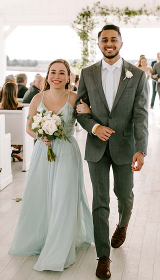 Cameron- Kennedy Blue Bridesmaids Dress