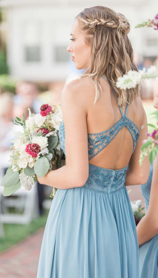 Cameron- Kennedy Blue Bridesmaids Dress