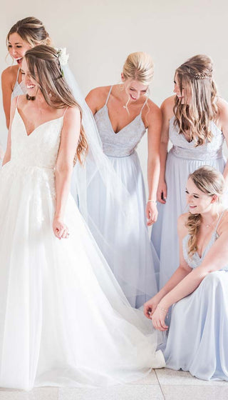 Cameron- Kennedy Blue Bridesmaids Dress
