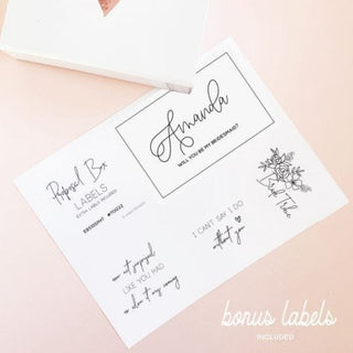 Small Bridesmaid Proposal Box